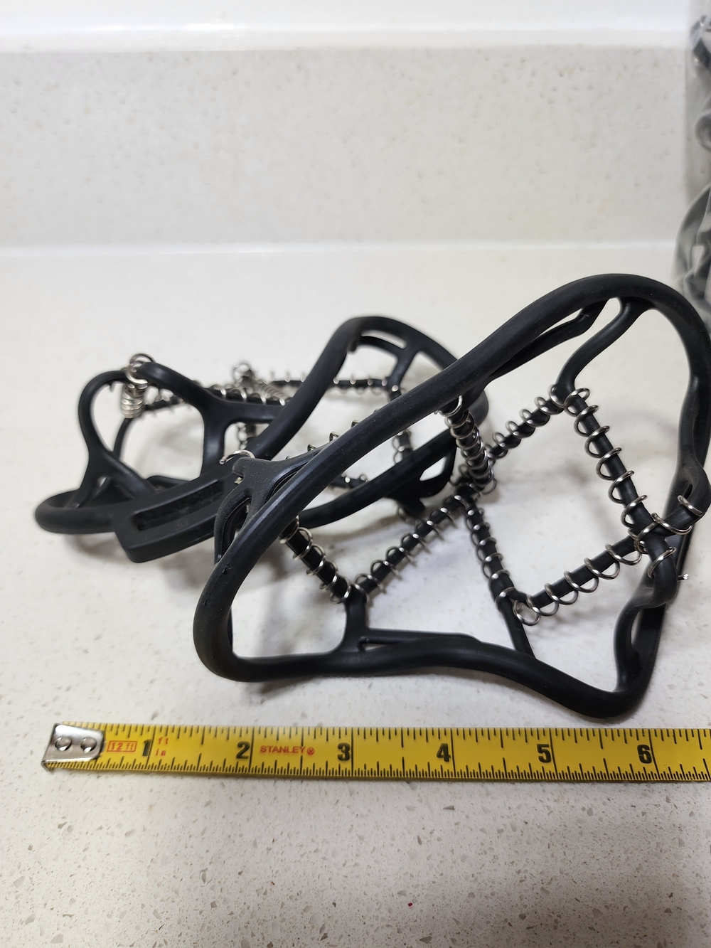 Ice/Snow Cleats with Metal Spikes For Walking Hiking, Medium New